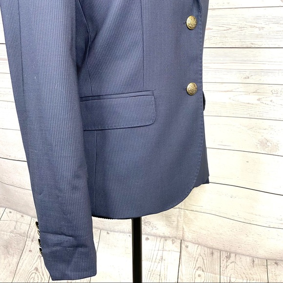 J. Crew Wool Blend Navy Blazer Sz. 4 - Picture 8 of 13